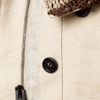 Burberry Prorsum Cropped Crochet Beaded Parka in Beige (trench melange) - Lyst