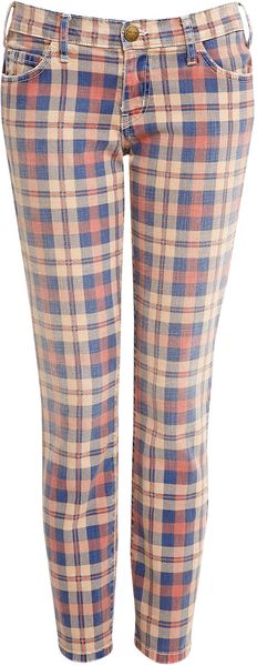  Checked Stiletto Jean 
