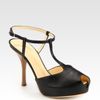 Giuseppe Zanotti Snakeprint Leather Tstrap Platform Sandals in Black - Lyst