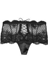 La Perla Belle De Jour High-waisted Lace Suspender Thong
