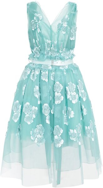 Marc Jacobs Sleeveless Organza Dress - Lyst