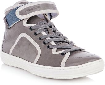  Matt Kid and Suede Leather Trainers 