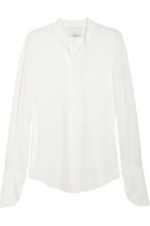 3.1 Phillip Lim Silk Crepe De Chine Blouse - Lyst