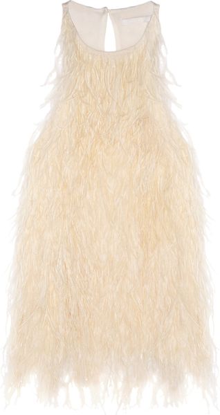 Antonio Berardi Feathered Silk-Crepe Top - Lyst