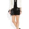 Balmain Highwaisted Quilted Suede Skirt in Black - Lyst