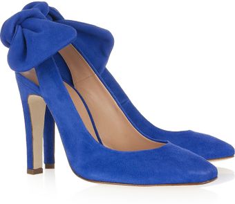 Carven Suede Slingbacks - Lyst
