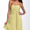 Donna Morgan Twist Detail Chiffon Dress in Yellow (afterglow) - Lyst