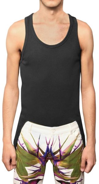 Givenchy Ribbed Cotton Tank Top - Lyst