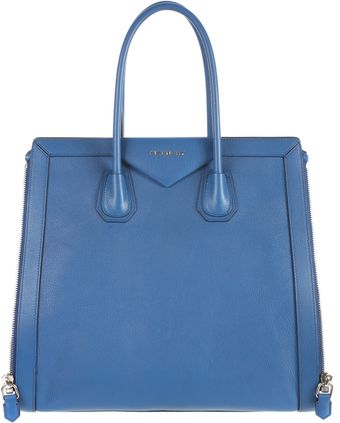 Givenchy Zip-trimmed Antigona Tote in Grained Vachetta Leather - Lyst