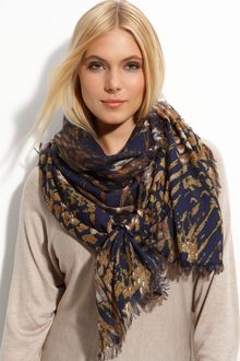 Halogen Snake Challis Scarf - Lyst