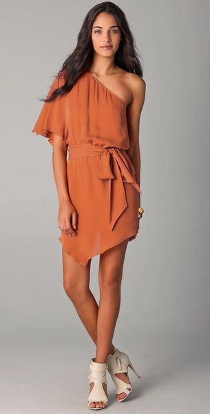 Haute Hippie Flutter Sleeve Mini Dress - Lyst