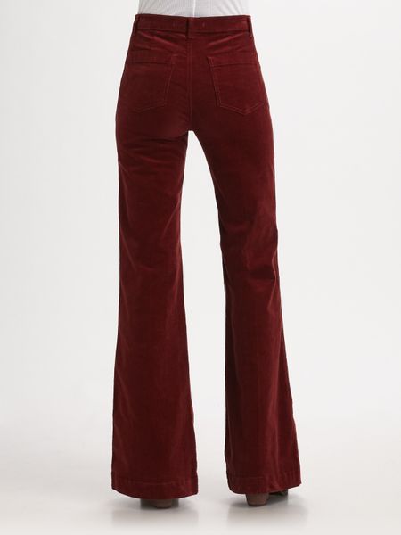 J Brand All High Rise Wide Leg Corduroy Pants In Brown Toffee Lyst
