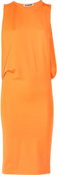 Jil Sander Cutout Dress - Lyst