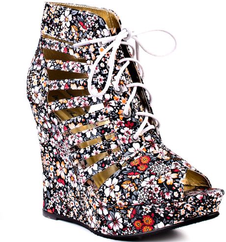 Michael Antonio Carina  Orange Floral Print in Orange - Lyst