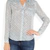 Textile Elizabeth And James Austin RosePrint Silk Shirt in Blue (rose) - Lyst