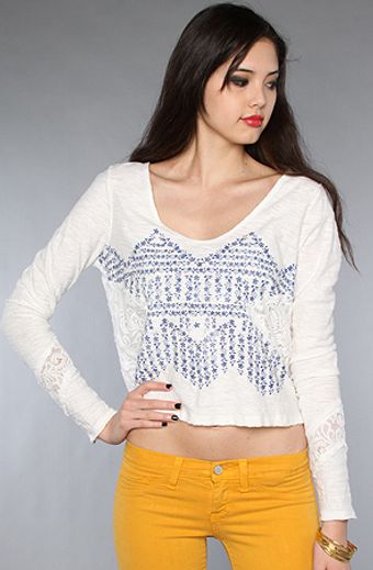 Free People The Flower Power Crop Top - Lyst