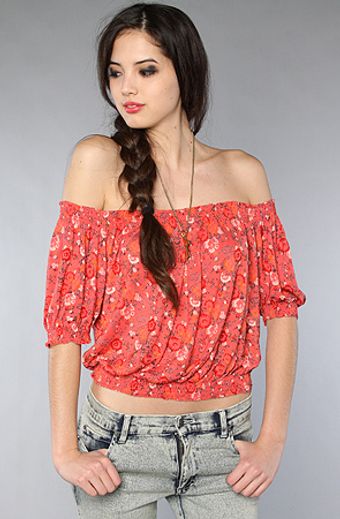 Free People The Printed Gypsy Crop Top in Hibiscus Combo - Lyst