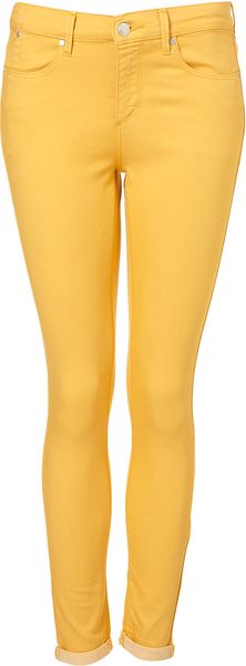 Moto Moto Supersoft Skinny Leigh Jeans in Yellow (apricot) - Lyst