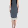 Vionnet Short Dress in Gray (black) - Lyst