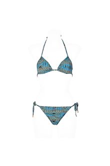 Matthew Williamson Turquoise Padded Triangle Bikini - Lyst
