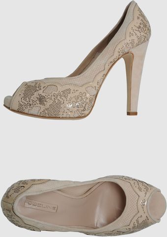 Obeline Pumps with Open Toe - Lyst