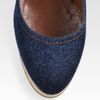 Sergio Rossi Denim and Leather Wedge Sandals in Blue - Lyst