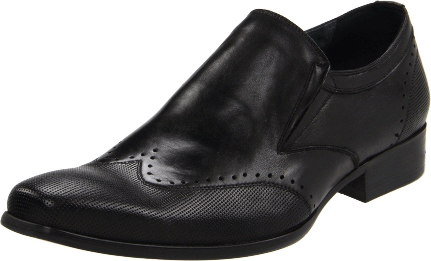 steve madden black slip ons mens