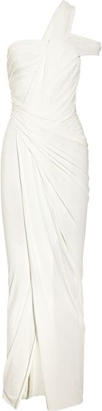 Donna Karan New York Draped Stretch Crepe-jersey Gown - Lyst
