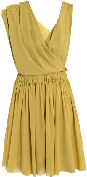 Lanvin Techno Jersey Dress - Lyst