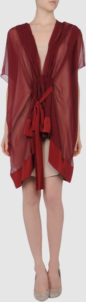 Vionnet Short Dress in Gray (grey) - Lyst