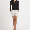 Prabal Gurung Ruffled Silk Blouse in Black - Lyst