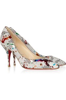 Christian Louboutin 'Piou Piou 85' Python Pumps - Lyst