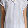 Equipment Jagger Stripe Leandra Blouse in Cosmic Sky/white in White (cosmic sky & white) - Lyst