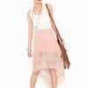 Nasty Gal Laced Tail Skirt  Blush in Pink (blush) - Lyst