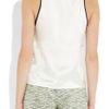 Sandro Elegante Printed Silk Top in White (ivory) - Lyst