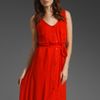 Testament Cargo Tank Dress with Belt in Red (coral) - Lyst