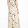 3.1 Phillip Lim Splatter Print Maxi Self Belt Gown in Beige (cream) - Lyst