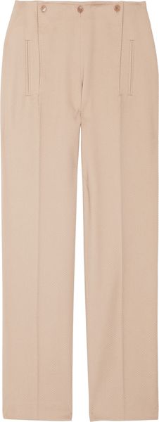 Alexander McQueen Textured Cotton and Wool-blend Pants - Lyst