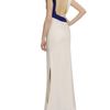 Antonio Berardi Coloured Wrapped Crepe Gown in White (blue white) - Lyst