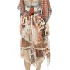 Bally Printed Silkchiffon Dress in Brown - Lyst