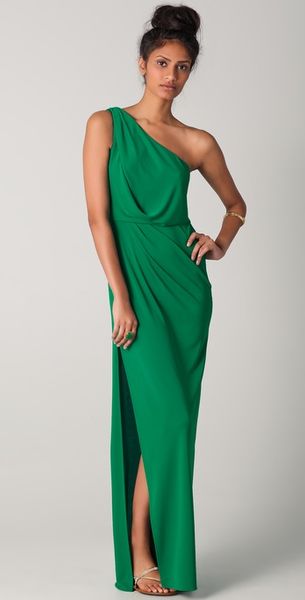 BCBGMAXAZRIA Snejana One Shoulder Gown - Lyst