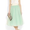 D&g Layered Tulle Midi Skirt in Green (mint) - Lyst