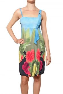 Didier Parakian Floral Print Viscose Jersey Dress - Lyst