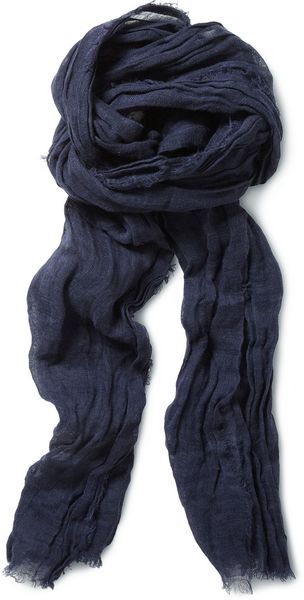 Dolce & Gabbana Frayed Linen Scarf - Lyst
