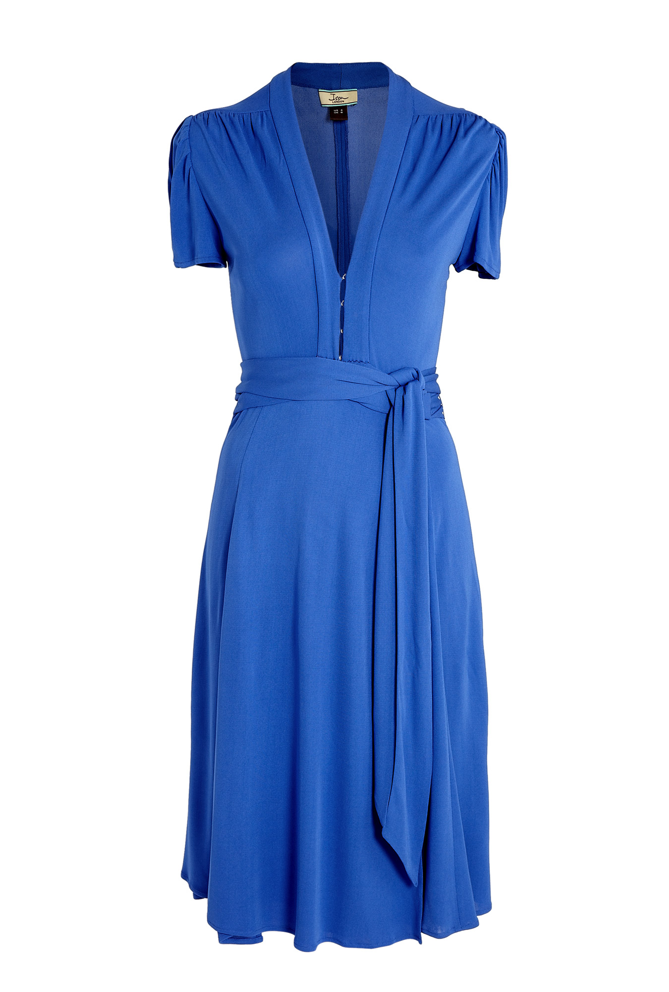 Issa Wrap Dress in Blue Lyst