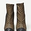Maison Martin Margiela Defile Leather and Lace Arched Sole Boots in Brown (tan) - Lyst