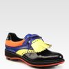 Prada Multicolored Saddle Shoe in Multicolor for Men (cocoa-black) - Lyst