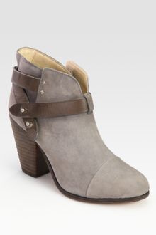 Rag & Bone Harrow Twotone Nubuck Leather Ankle Boots - Lyst
