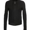 Rick Owens Cotton and Leather Bomber Jacket in Black for Men - Lyst