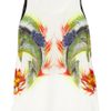 Sandro Elegante Printed Silk Top in White (ivory) - Lyst